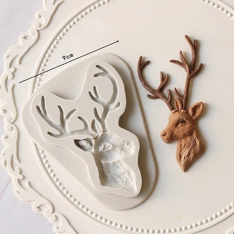 Khuôn silicon con tuần lộc