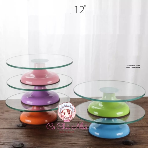 Bàn xoay mặt kính