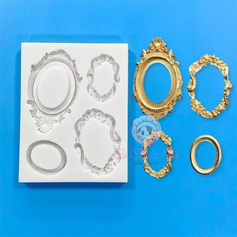 Khuôn Silicon 4 khung gương nhỏ