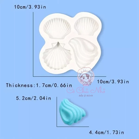 Khuôn Silicon 4 sò to