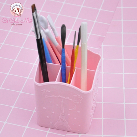 Hộp đựng dụng cụ 4 ngăn hồng