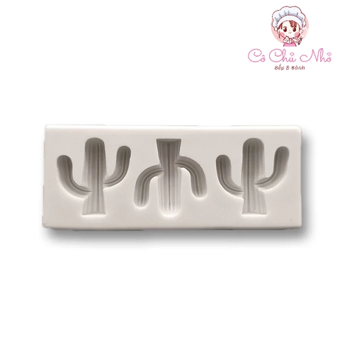 Khuôn silicon 3 cây xương rồng