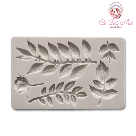 Khuôn Silicon lá mới - 4442