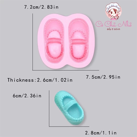 Khuôn Silicon giày em bé