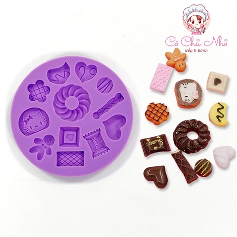 Khuôn silicon thành phẩm quy kẹo các mẫu -3629