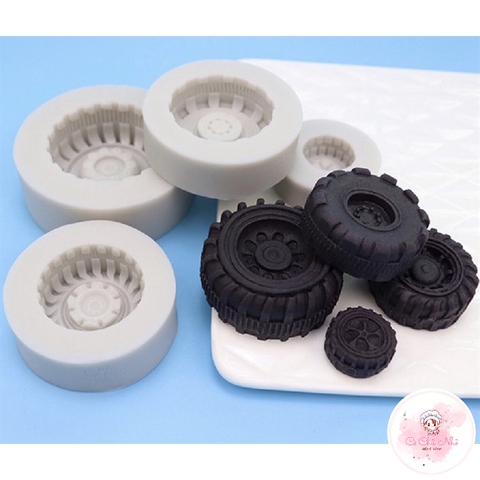 Bộ khuôn silicon 4 thành phẩm xe (Hàng đẹp)