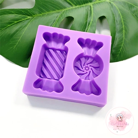 Khuôn silicon 2 viên kẹo