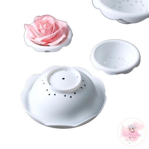 Set 2 Khuôn Hình Cầu Lỗ Lõm Phơi Hoa To