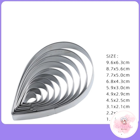 Khuôn cắt tạo hình cánh hoa hồng trang trí bánh