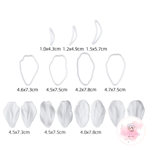 Bộ khuôn silicon hoa tulip - SK