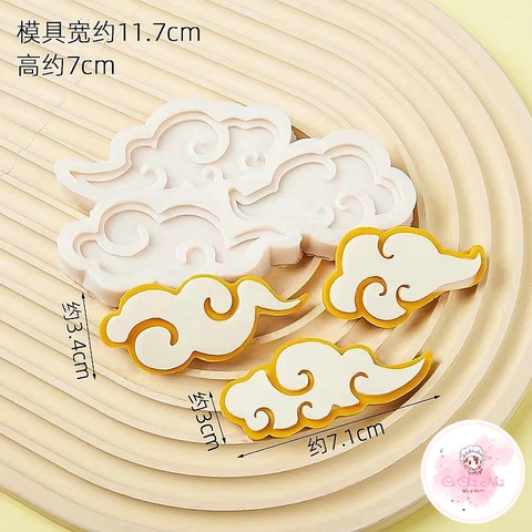 Khuôn Silicon 3 đám mây đẹp