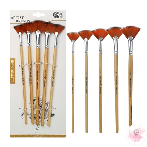 Bộ cọ 5 cây (xoè) - Wei Zhuang