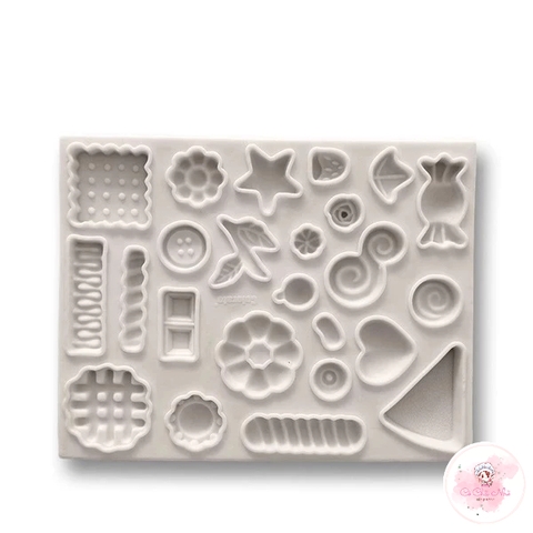 Khuôn Silicon trang trí nhiều mẫu (kẹo, thành phẩm mỳ,....) - 7040