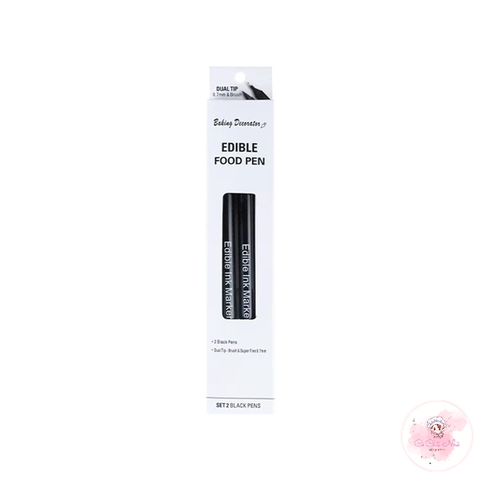 Bút thực phẩm đen 0.7mm - Hộp 2 chiếc (màu đen)