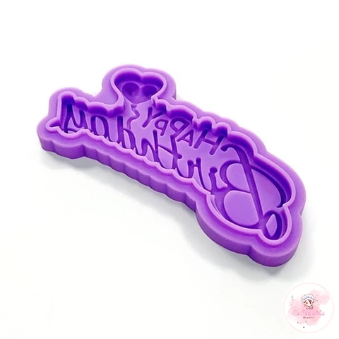 Khuôn silicon chữ happy birthday - mẫu 5