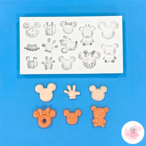 Khuôn Silicon chuột mickey nhí - 3666