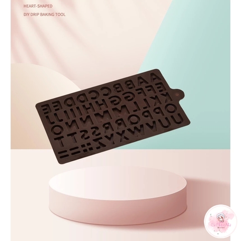 Khuôn silicon bộ 26 chữ cái tiếng anh