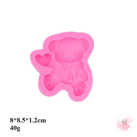 Khuôn Silicon gấu tim