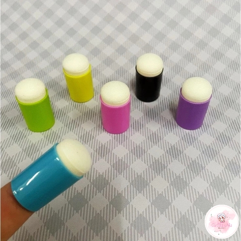 Đầu Mút Đeo Ngón Tay Bôi Vẽ In Mực Tiện Dụng, in mực DIY kiểu ngón tay đầu xốp dành cho làm đồ thủ công nghệ thuật