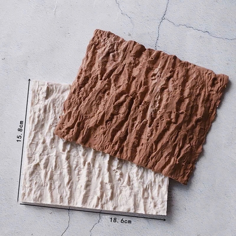 Khuôn Silicon miếng vân gỗ thân cây mẫu