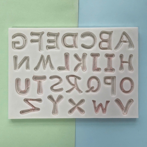 Khuôn Silicon chữ in hoa, số mẫu mới