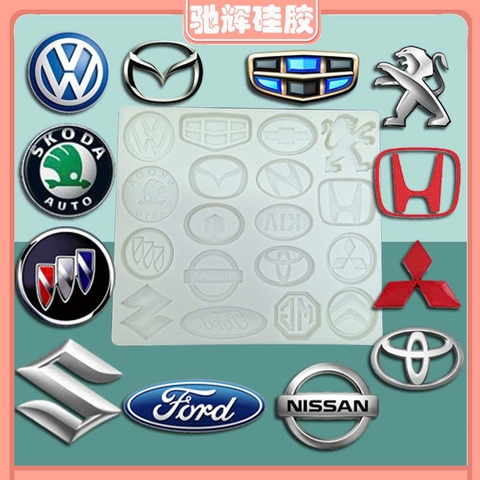 Khuôn silicon mẫu LOGO xe
