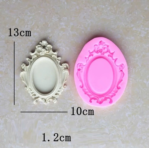 Khuôn silicon khung gương oval mới