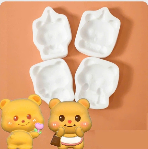 Khuôn Silicon các mẫu gấu nhiều mẫu