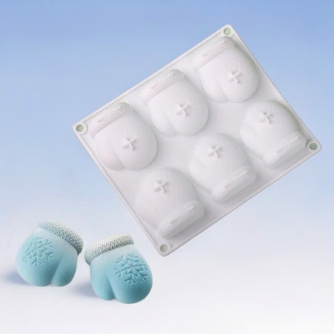 Khuôn Silicone Làm Bánh Mousse Găng tay len