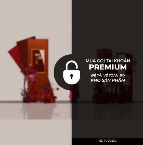 Cổng Tư Gia Tone Đỏ TGD053C