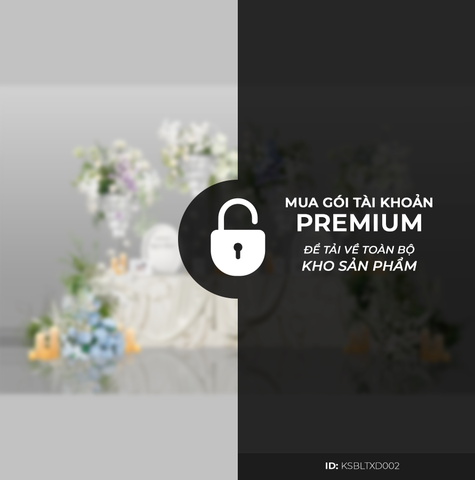 Bàn Lễ Tân Khách Sạn Tone Xanh Dương KSXD002BLT