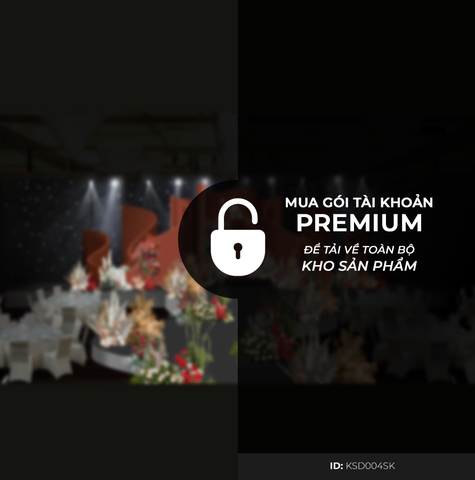 Sân Khấu Khách Sạn Tone Đỏ KSD004SK