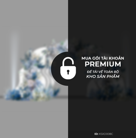 Cổng Khách Sạn Tone Xanh Dương KSXD008C