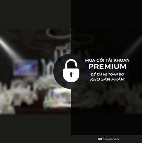 Sân Khấu Khách Sạn Tone Xanh Dương KSXD009SK