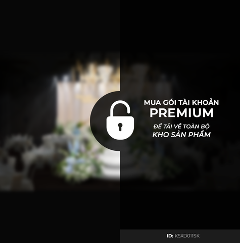 Sân Khấu Khách Sạn Tone Xanh Dương KSXD011SK