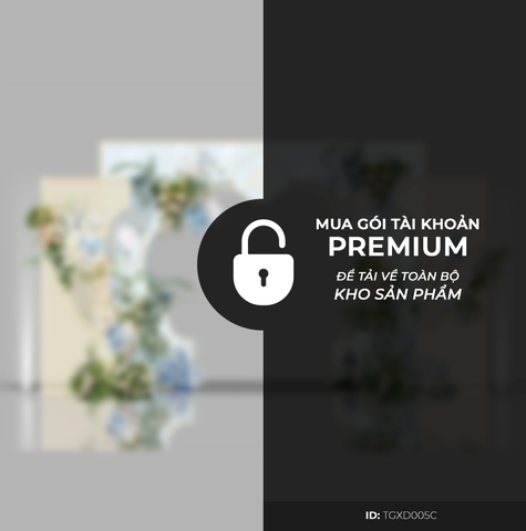 Cổng Tư Gia Tone Xanh Dương TGXD005C