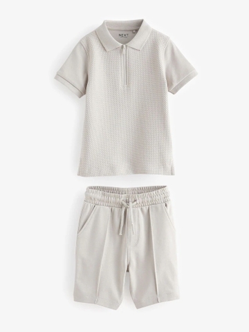 Set polo xám nhạt