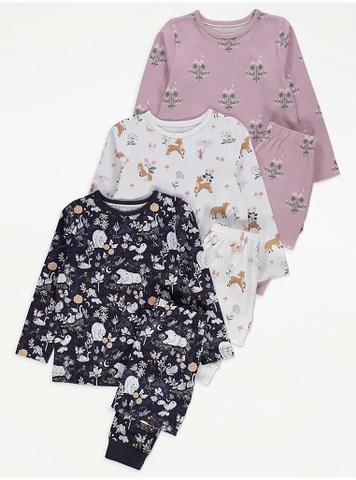 Set dài tay (3 bộ) navy / con vật