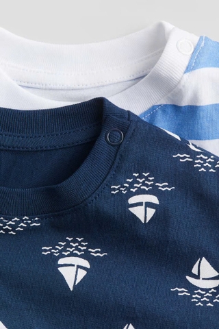 Áo phông (2 áo) navy / thuyền buồm