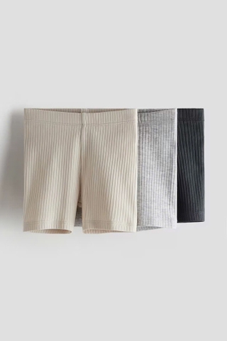 Quần shorts leggings (3 quần) be, xám nhạt, xám đậm
