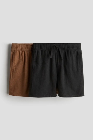 Quần shorts (2 quần) đen, nâu