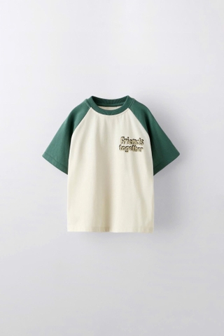Áo phông raglan xanh lá / Friends Together