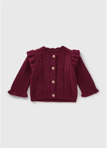Áo cardigan đỏ đun