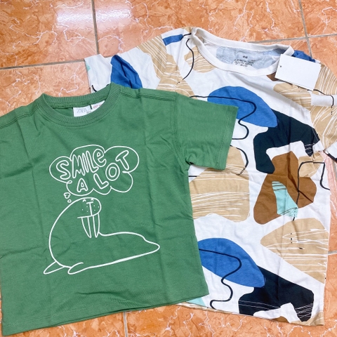 Áo cộc tay xanh lá / hải cẩu