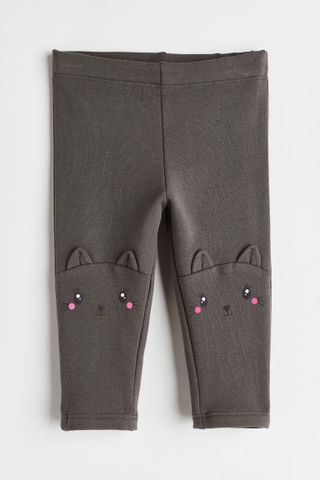 Quần leggings xám đậm / mèo