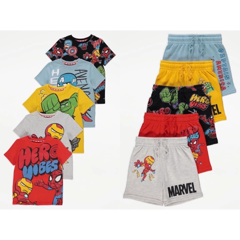Set cộc tay xám nhạt / Iron Man