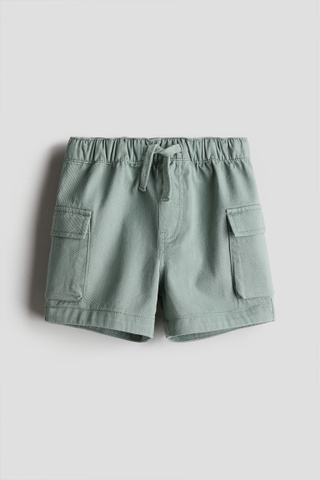 Quần shorts xanh khaki / túi hộp
