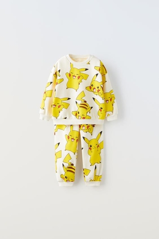 Set nỉ trắng ngà / Pikachu