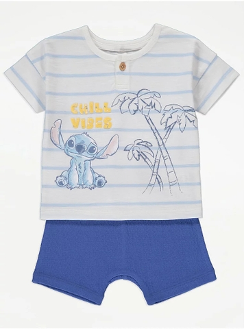 Set cộc tay trắng / Stitch