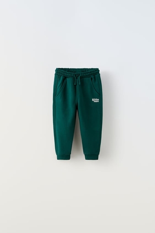 Quần nỉ xanh lá đậm / Zara